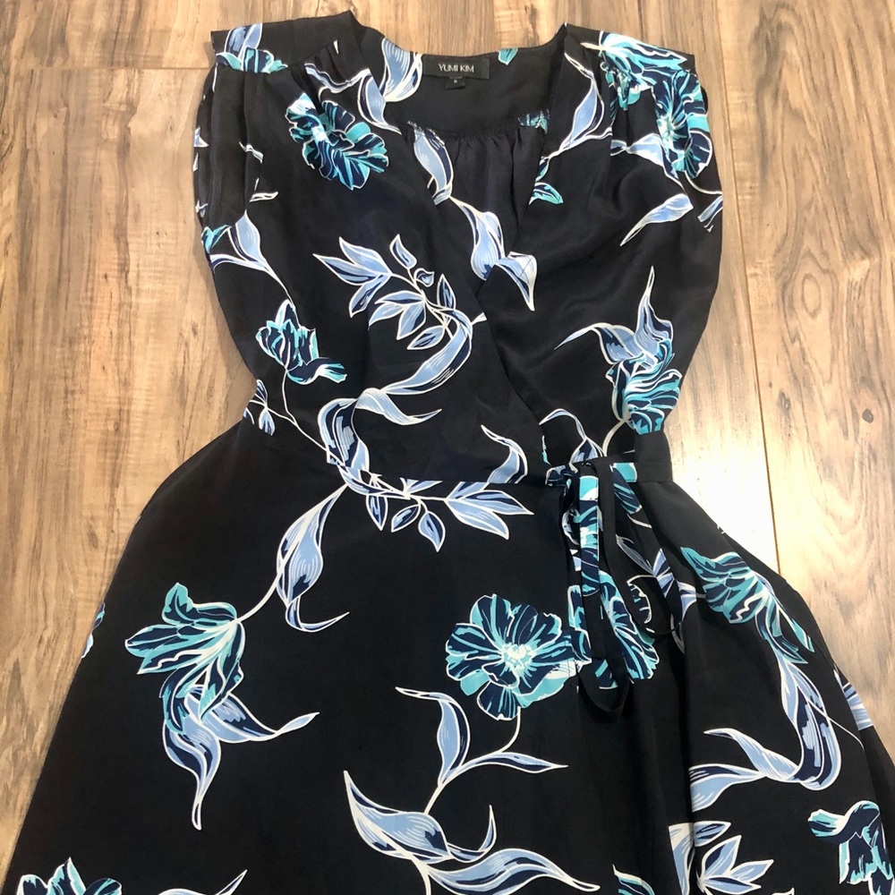 Yumi Kim Silk Wrap Dress (size small)